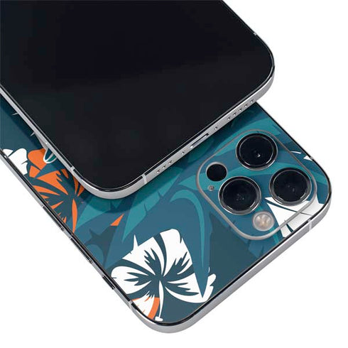 NFL Miami Dolphins Tropical Print iPhone 12 Pro Skin